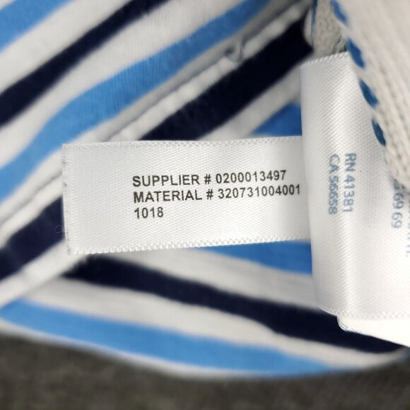 Ralph Lauren T-shirt Baby Boys 9M Months Blue White Short Sleeve Striped - Picture 6 of 9